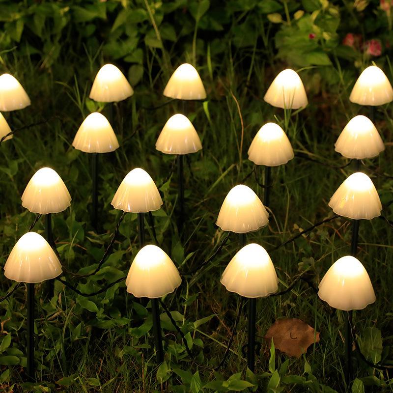 Outdoor Solar Powered Mushroom Lights, Led Small Colorful Flashing Lights, String Lights, Courtyard Garden Lawn Christmas Decorative Lights