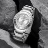 Men's Watch Stainless Steel Diamond Silver Luminous Analog Calendar Quartz Watch 3ATM Waterproof Men's Fashion Accessory