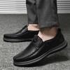 Men Loafers Genuine Leather Casual Shoes Autumn Male Outdoor Walking Shoes Comfortable Mens Sneakers Soft Loafers Men's Shoes