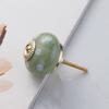 Pastoral Style Painted Ceramic 28*40mm Round Bedroom Cabinet Door Drawer Kitchen Handle Drawer Furniture Box Knobs