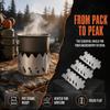 Stainless Steel Outdoor Stove Rack Ultralight Alcohol Stove Rack Portable Stove Windscreen  Hiking