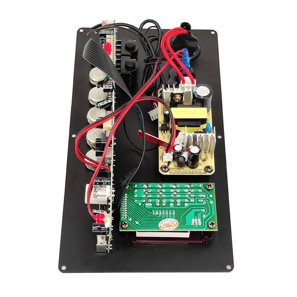 12V 100W Amplifier Board Square Dance Speaker Amplifier Support Bluetooth AUX TF-Card U-Disk Recording 6-12Inch Speaker