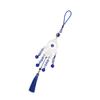 Blue Eye Car Hanging Ornament Good Luck Exquisite Car Mirror Decor Hanging for Backpack Home Decorations Silver
