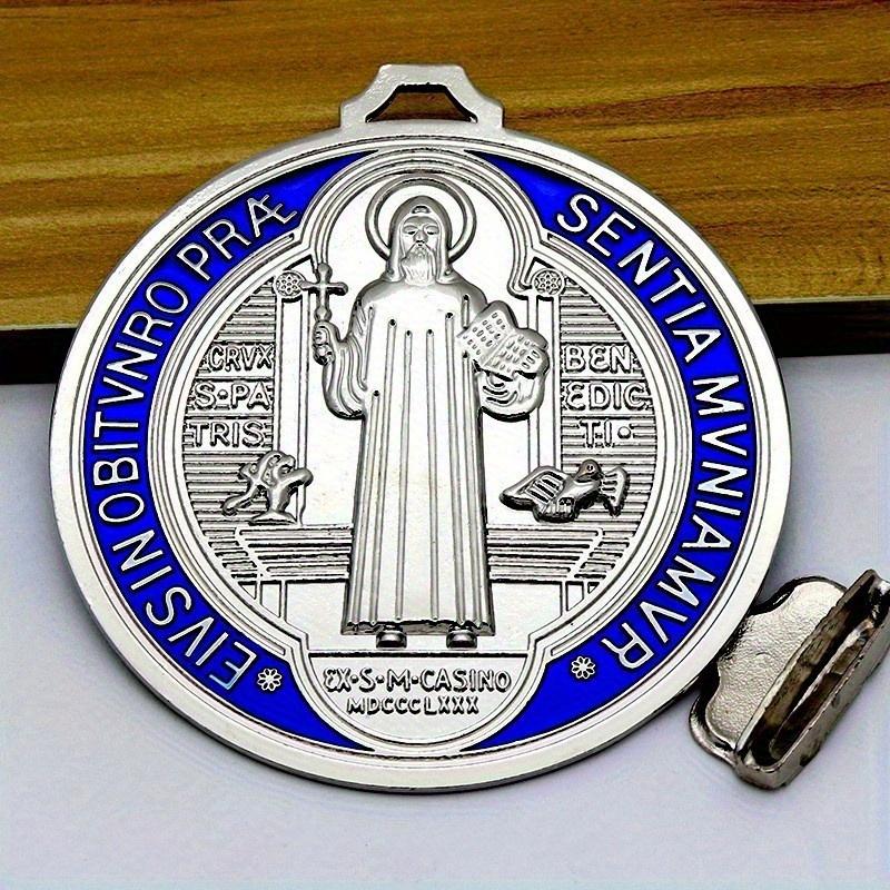 Catholic Christian Religious Home Car Vintage Colored Saint Benedict Cross Ornaments Pendants Jewelry Gift Wall Cross Decoration