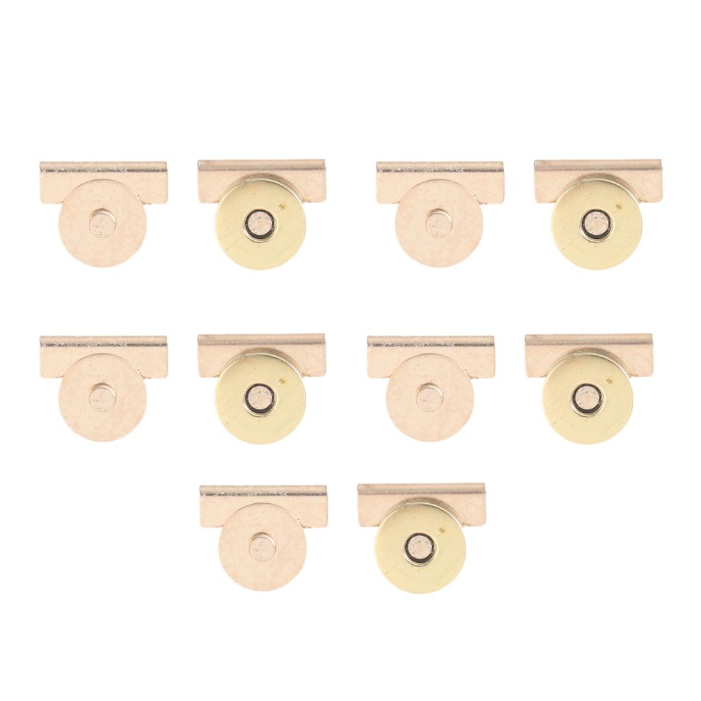 10pcs Strong Magnetic Snap Closures For Bags Secure Electroplate Color Magnetic Clasp For Handbags Backpacks And Wallets