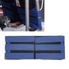 Wheelchair Footrest Non?Slip Adjustable Leg Restraint Strap Seat Belt (Blue Average Size)