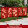 Outdoor Wedding Ceremony Arch & Welcome Sign Decor with Carpet & Column Arrangement