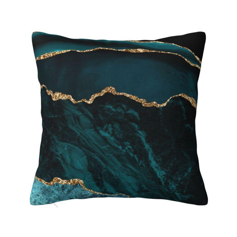 Custom Abstract Beauty Cushion Cover Xcm Marble Geometric Texture Velvet Nordic Pillow Decoration Salon