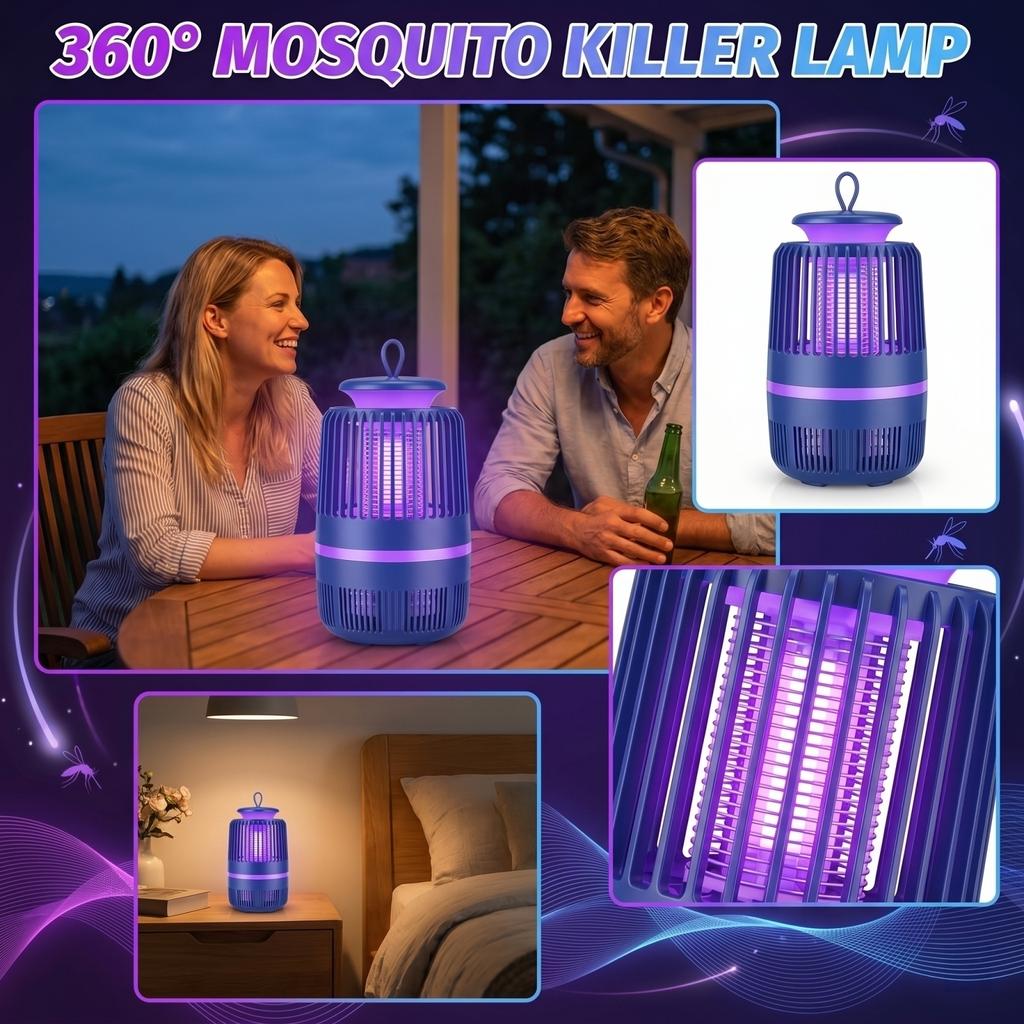 Electric Mosquito Killer Lamp Indoor Insect Trap UV Light Mosquito Zapper Home Use Quiet Operation Safe Design