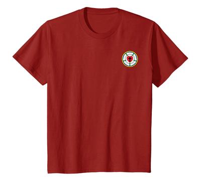 T-shirt Logo Emblème Sceau Rose de Luther Église Luthérienne