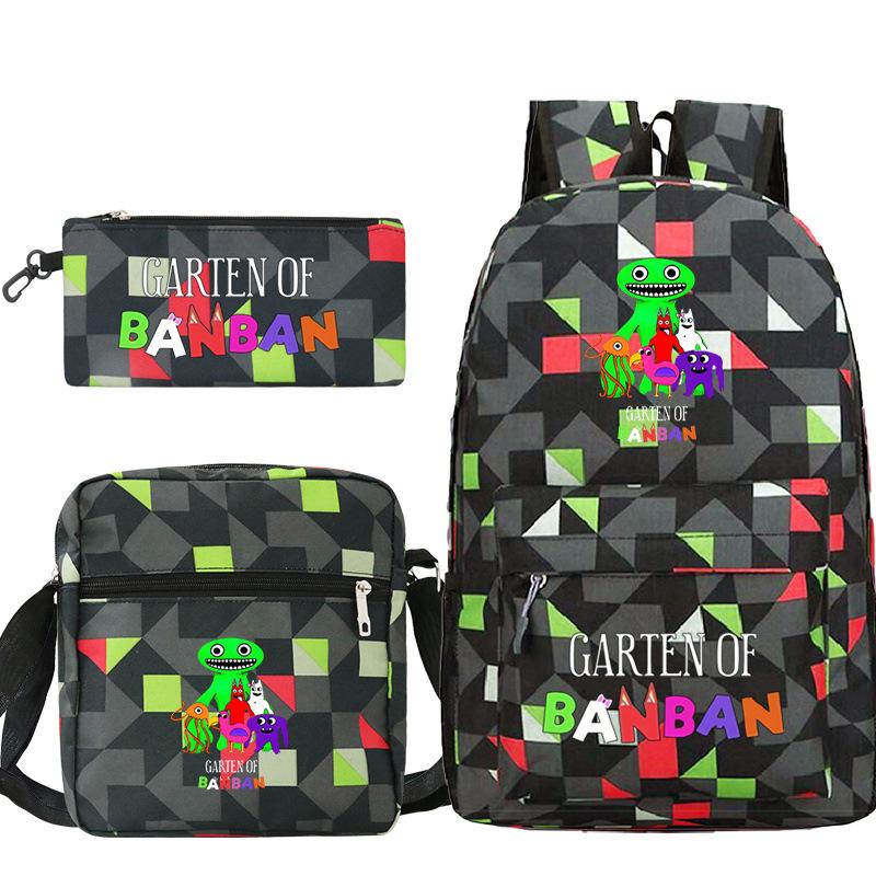 Spotted Garden Primary School Bag Shoulder Bag Pencil Bag Three-piece Set