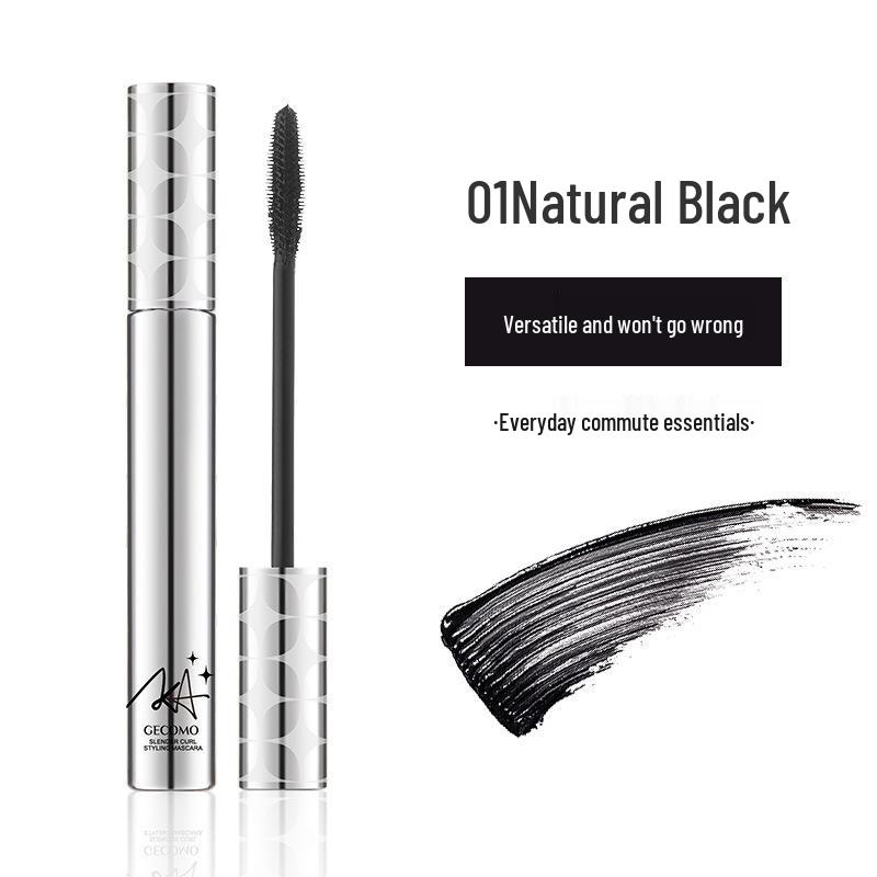 

Manwan Natural Curl Quick-dry Waterproof Mascara – Small Silver Tube, Thickening & Smudge-resistant, Long-lasting Length.