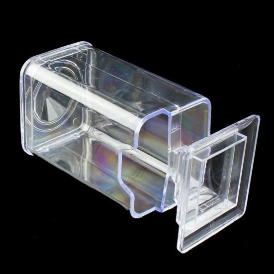 Transparent Simplicity Cotton Pad Box Plastic Dressing Table Cotton Pad Dispenser for Bedroom