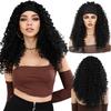 24 Inch Synthetic Wig Headband Wig for Women African Curly Hair Heat Resistant Fiber Natural Comfortable Breathable