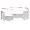 VidaXL Salon de Jardin avec Coussins 6 pcs, Canapés de Terrasse, Ensemble de Meubles de Patio, Mobilier d'Extérieur, Marron 3263179