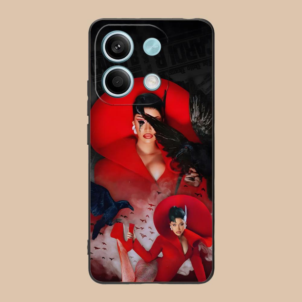 Cardi B Matte TPU Mobile Phone Case for Xiaomi 15 14 13 12 Mi 11 T Ultra Lite Pro S X 5G Colorful Printing Cover