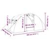 VidaXL Serre avec cadre en acier vert 8 m² 4x2x2 m, polytunnel, serre à cadre froid, serre pour tomate, serre de jardin, 364081