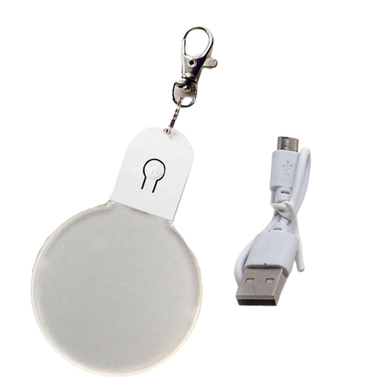 

Светодиодный брелок, новинка, ночник, брелок, кольца, рождественский фестиваль, светящийся брелок для экстренных случаев на открытом воздухе, ежедневно USB Charging