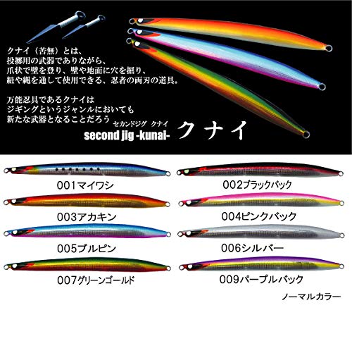 

Second Stage Metal Jig secondjig kunai 005 Blue Pink 220g