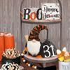 Halloween Wooden Signs Handmade Halloween Gnomes Plush Decoration