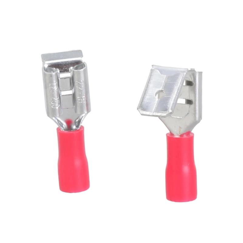 Pack Of 30/40 Quick Disconnect Piggybacks Spades Connectors Half Insulated Crimps Terminals Crimps Terminals Assortment set