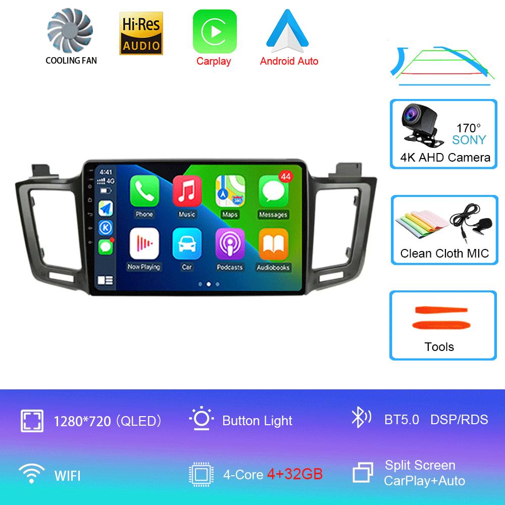 

Android 14 для Toyota RAV4 RAV 4 2013 2014 2015 2016 2017 мультимедийный проигрыватель 4G Carplay автомобильное радио GPS стерео головное устройство авто