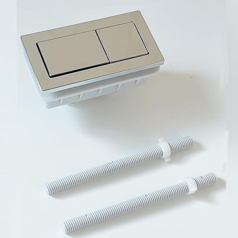 

WK802C Туалетная прямоугольная кнопка для бачка двойного смыва Запасные части Хром Chrome Button Only