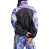 adidas Stella McCartney Kollaboration FW24 Markenlogo Mode Stehkragen Retro Sport Langarmjacke Damen Jacke Petrol Schwarz IW9848