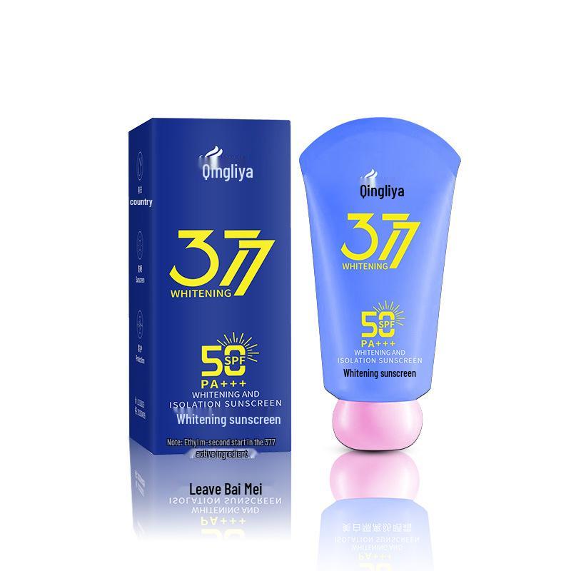 377 Whitening Primer Waterproof Sunscreen Spray - Sweatproof, Concealing, Student-Specific Lotion