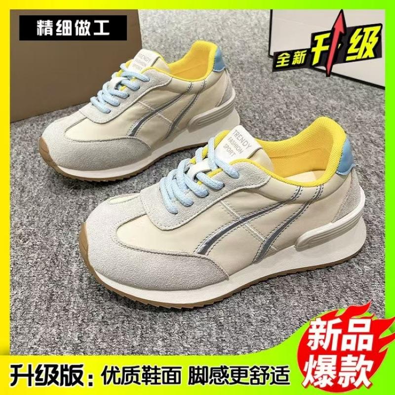 Ballet Training Shoes 2025 Spring and Summer New Inner Height Increase Versatile Breathable White Shoes Casual Sports Forrest Gump Shoes Women