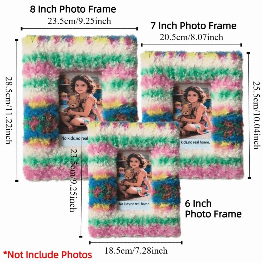 Heart Plush Photo Frame Leopard Print Creative 6/7/8 Inch Picture Frame Soft Puppy Paw Picture Frame Ornaments Living Room Decor