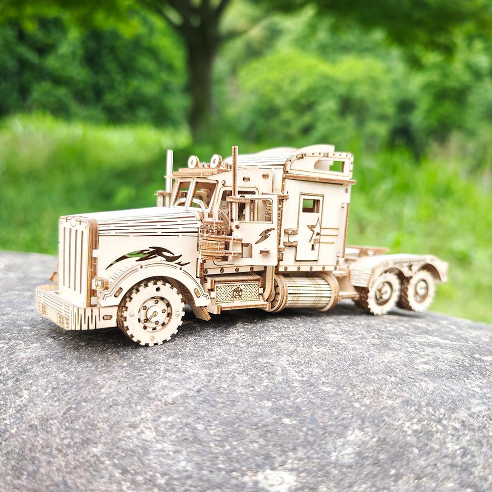 (2Pcs)Build Your Own 3D Wooden Puzzle Model Kit - A Fun And Educational DIY Gift