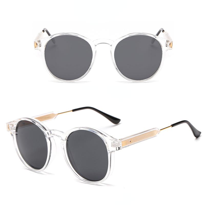 Round Metal Frame Sunglasses Unisex Outdoor UV Protection Leisure Sun Glasses Stylish Design