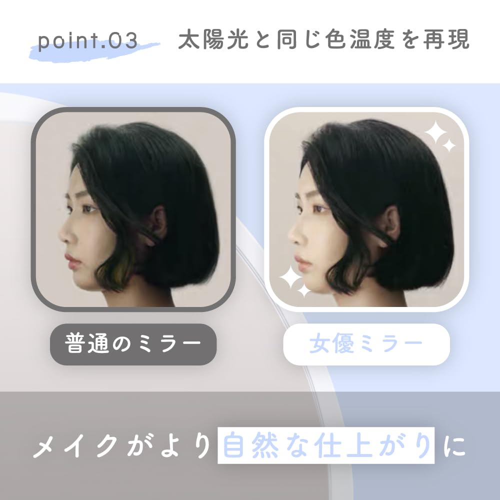 Portable Makeup Popular Tabletop Mirror with Makeup Lighted Stand LED Stepless Brightness Natural Light Uniform USB Cosmetic Portable [Domestic