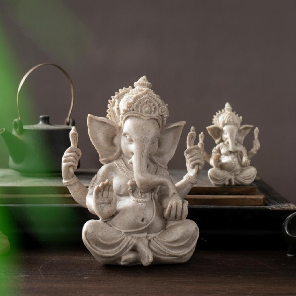 Hindu Deity Figurine Resin Statue Tabletop for Altar,