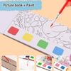 Educational Watercolor Drawing Diary Included Art Brush and Watercolor Paint For Kids Beginner Artists Outdoor Painting