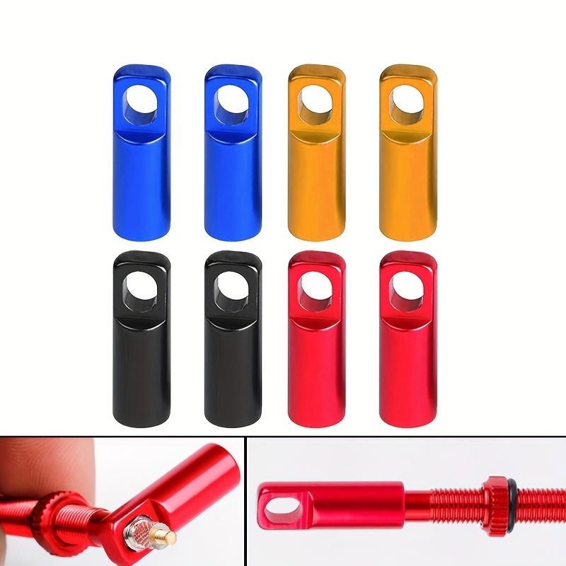 2Pcs Round Presta Valve Caps, Universal Bike Tire Valve Stem Covers, Dustproof & Anti-Dirt, for Mountain, Road, and Folding Bicycles