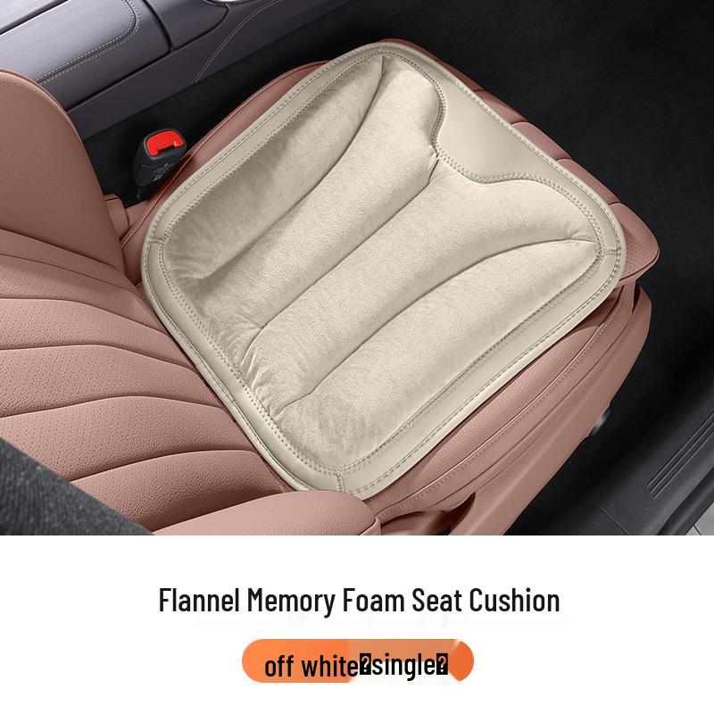 Car Seat Neck and Lumbar Support Pillow – Universal Flannel Cushion for All Seasons