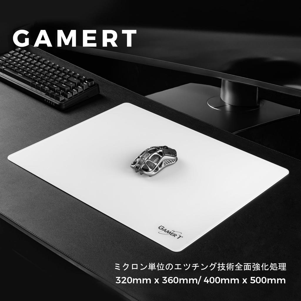 GamerT Glass Gaming Mouse Pad Smooth and Easy To Tempered Perfect for eSports and A for Professional Gamers and Gaming Enthusiasts - Accurate, Clean,