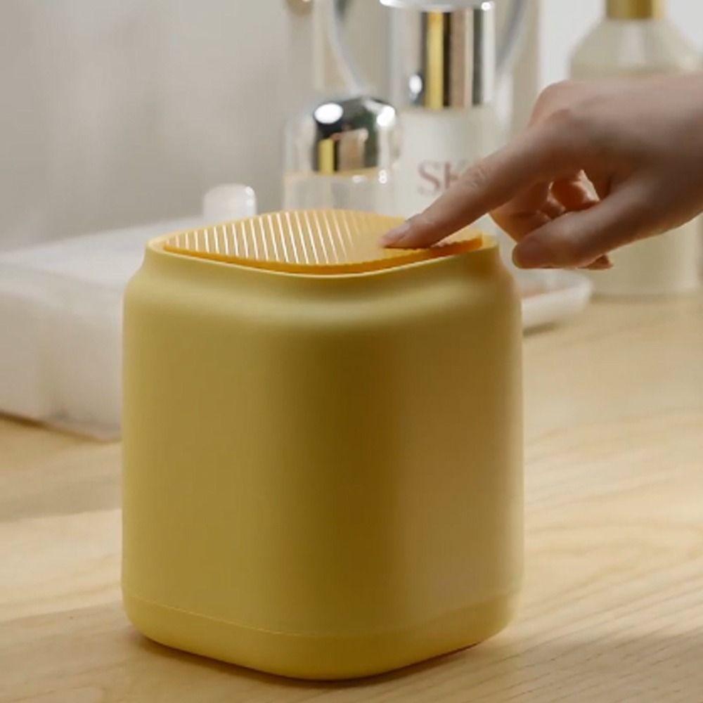 Cute with Lid Desktop Press Flip Garbage Storage Box Trash Can Sundries Box Paper Basket Waste Bins