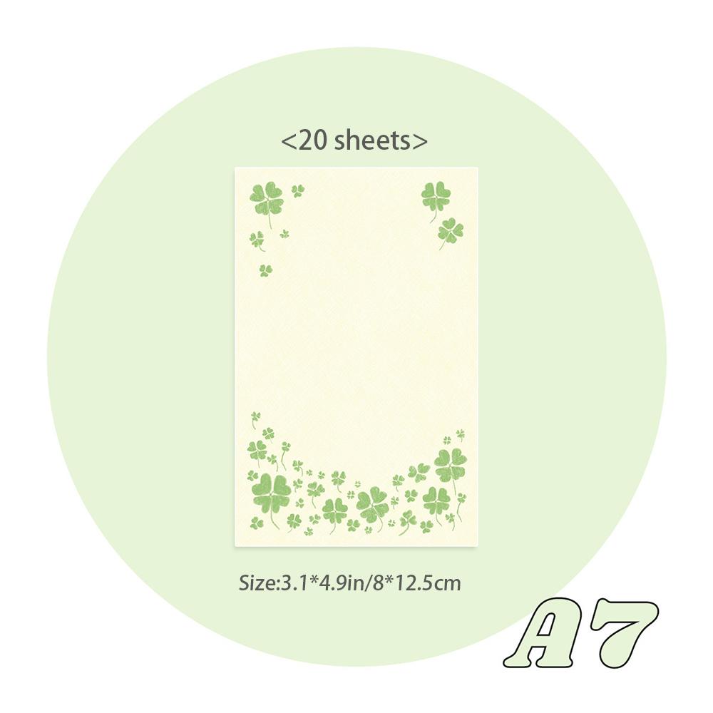 

20 sheets Cute and colorful notes, A7 interior pages without perforations, student handbook decoration notes, memo notebook