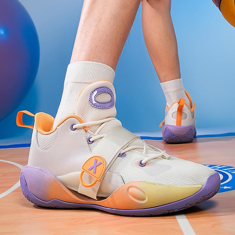 Basketballschuhe für Herren, atmungsaktiv, dämpfend, rutschfest, tragbar, Laufschuhe, Fitnesstraining, sportliche Basketball-Sneakers für Damen