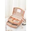 Multi-layer lockable jewelry box, jewelry storage box, princess children's jewelry box, ear jewelry drawer-type storage box