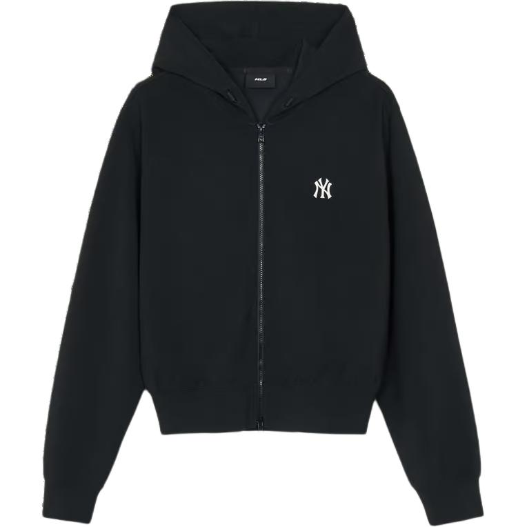 MLB Basic Series New York Yankees Soft Comfortable Fashion Casual Jacket Women jackets Black 3FTRBA244-50BKS