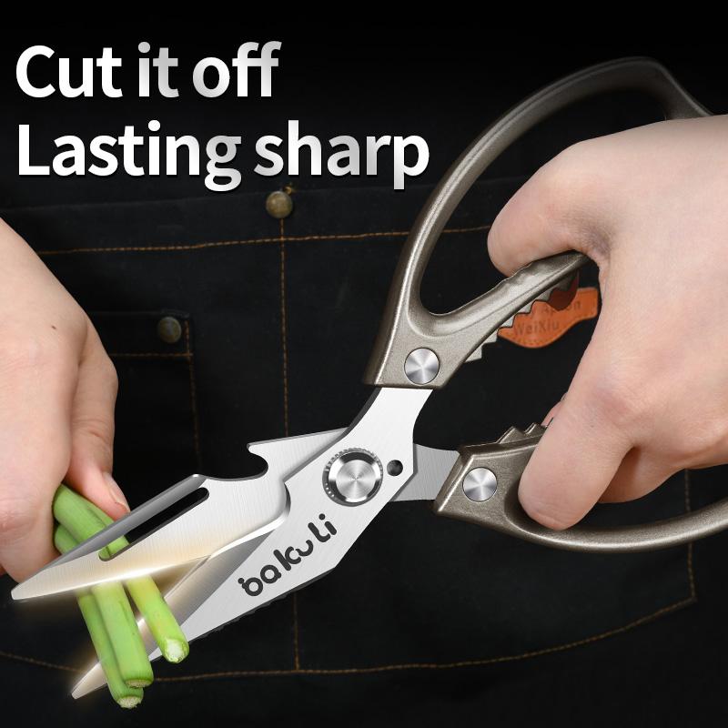 Poultry Shears Heavy Duty Kitchen Scissors Japanese High-Carbon Steel Culinary Shears for Chicken Meat Seafood Bone Cutting5