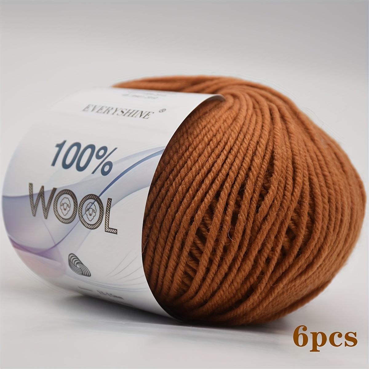

6 шт. 300 г Мериносовая шерсть Толстая пряжа Очень толстая пряжа для вязания крючком Многоцветные шерстяные клубки для перчаток Зимние аксессуары | Пряжа класса люкс в стиле рафии