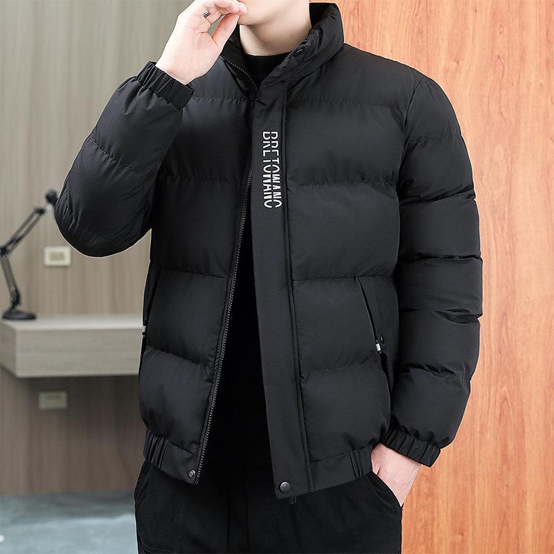 New Cotton-padded Men's Autumn and Winter Coats Flowing Cotton-padded Men's Thickened Slim-fitting Cotton-padded Jackets