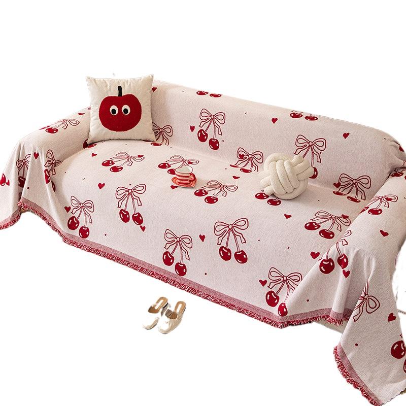 New Sofa Cover All-Inclusive And The Red Series Is Festive For The New Year A Whole Cover Sofa Towel Blanket