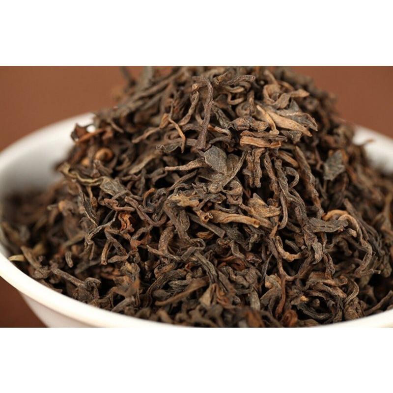 500g Yunnan Puerh Tea 2018 Menghai Ancient Tree Golden Bud Loose Tea Cooked Tea