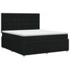 Boxspringbett mit Matratze Schwarz 140 x 190 cm Stoff